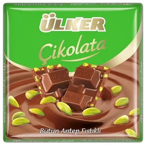 شکلات با تکه های پسته اولکر - 65 گرم