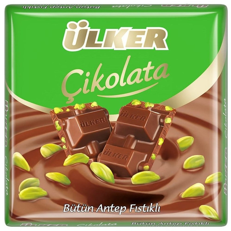 شکلات با تکه های پسته اولکر - 65 گرم