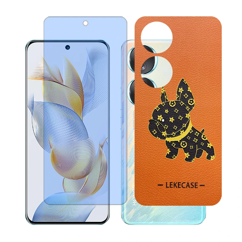 محافظ صفحه نمایش مات آنتی بلو گلس مدل Together مناسب برای گوشی موبایل آنر 90 به همراه برچسب پوششی پشت گوشی