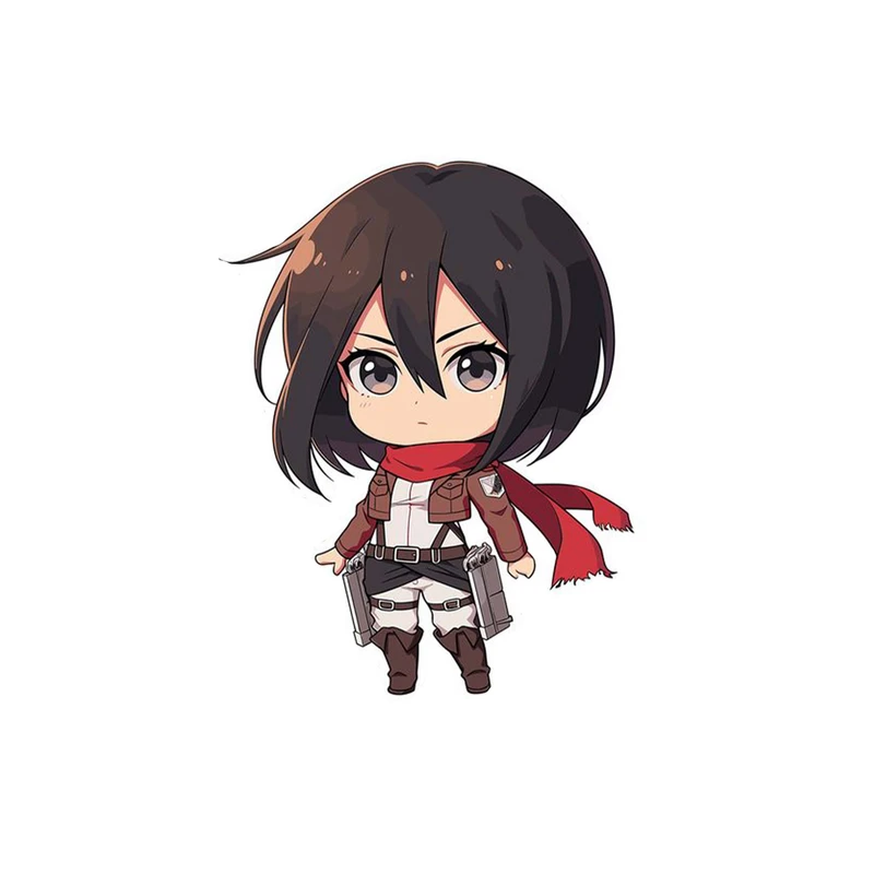 استیکر لپ تاپ و موبایل مدل انیمه طرح حمله به تایتان میکاسا آکرمن Attack on Titan Mikasa Ackerman کد 4622