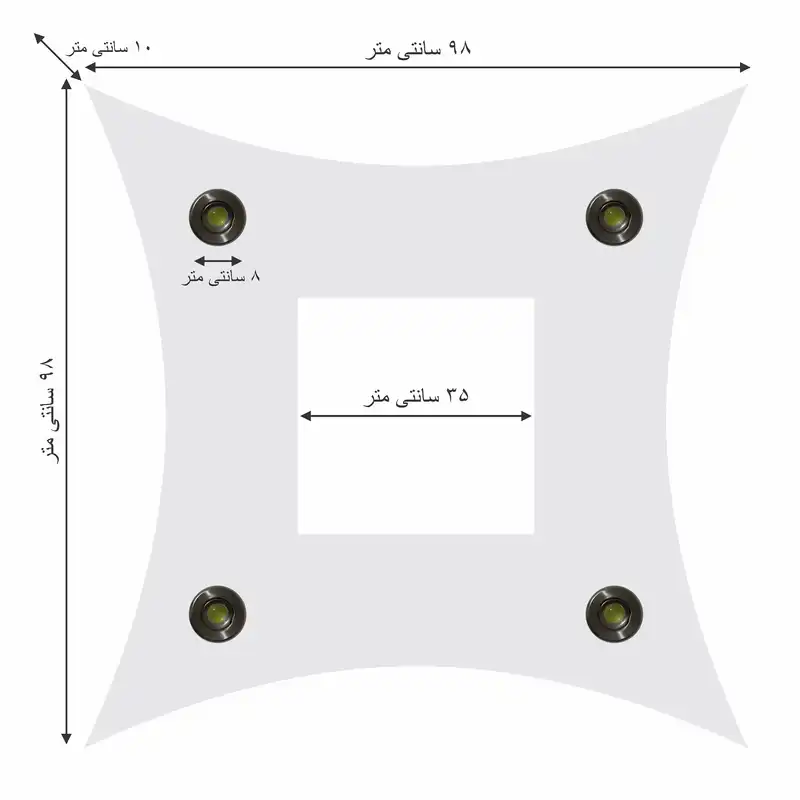 کناف پیش ساخته سقف مدل آرک طرح خمیده کد S01