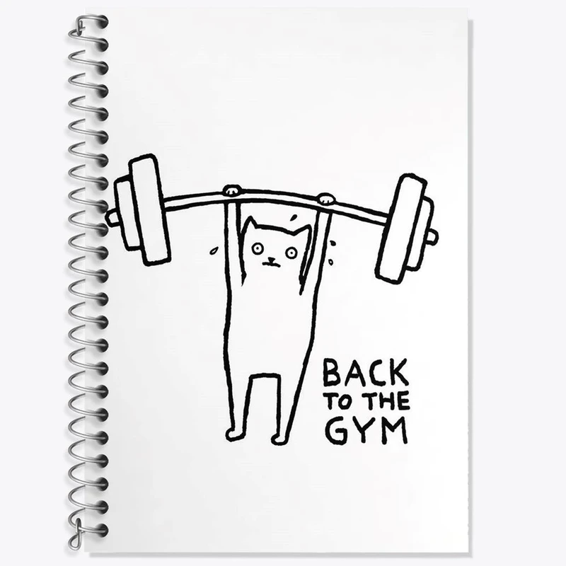 دفتر لغت 50 برگ خندالو مدل گربه ورزشکار کد 29293