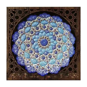 بشقاب میناکاری طرح گل کد 106