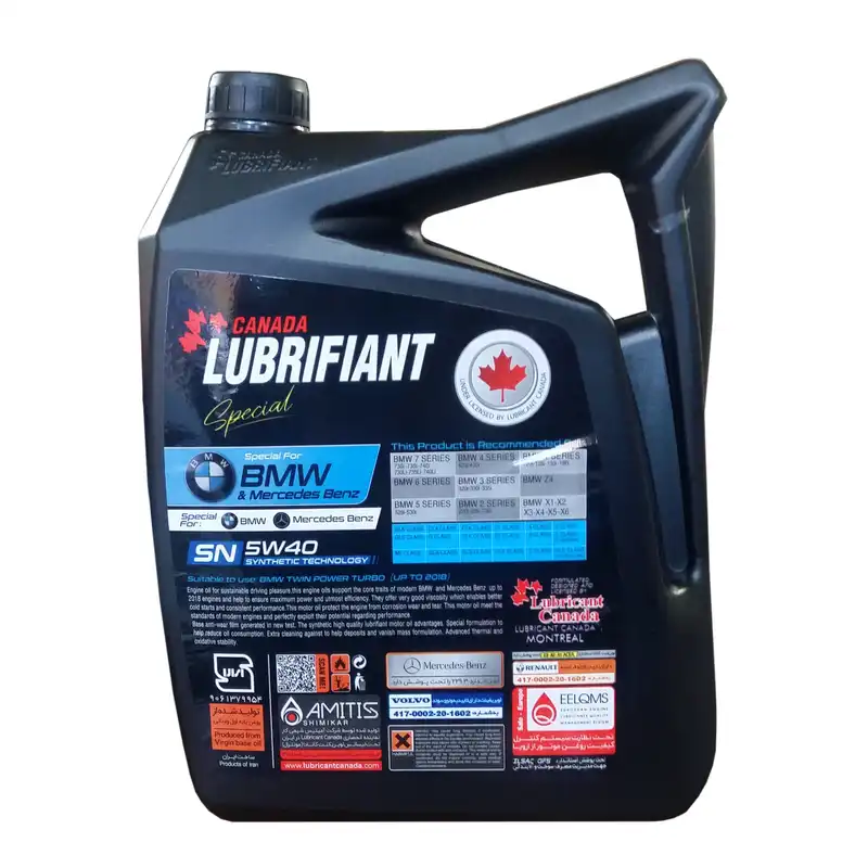 روغن موتور لوبریفنت کانادا مدل اسپیشیال  5W40 SN حجم 5 لیتر