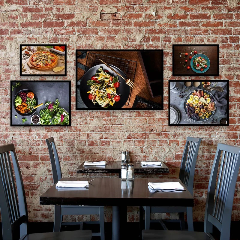 تابلو بکلیت طرح فست فود مدل شاین اکلیلی B-833 مجموعه 5 عددی