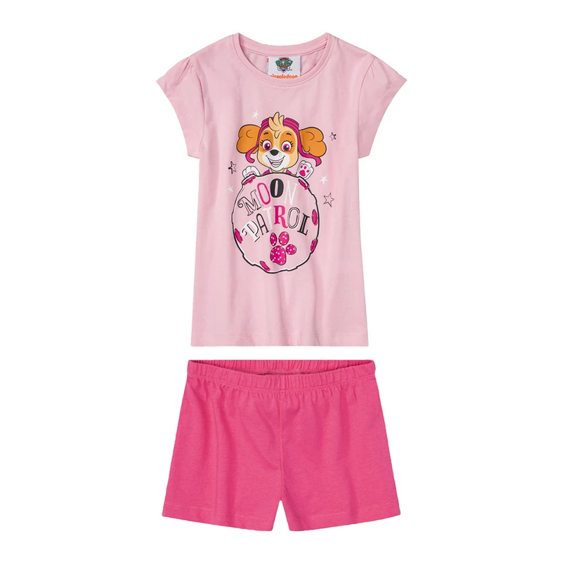 ست تی شرت و شلوارک دخترانه پاو پاترول مدل سگهای نگهبان AT350