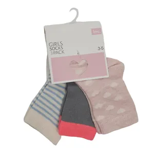 جوراب دخترانه آی ان سی مدل JUNIOR بسته 3 عددی
