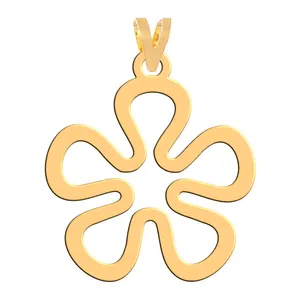 آویز گردنبند طلا 18 عیار زنانه فرشته مدل گل WNL-000248