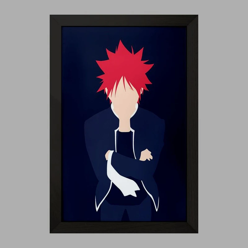 تابلو خندالو مدل سوما انیمه جنگ غذاها Food Wars  کد 16976