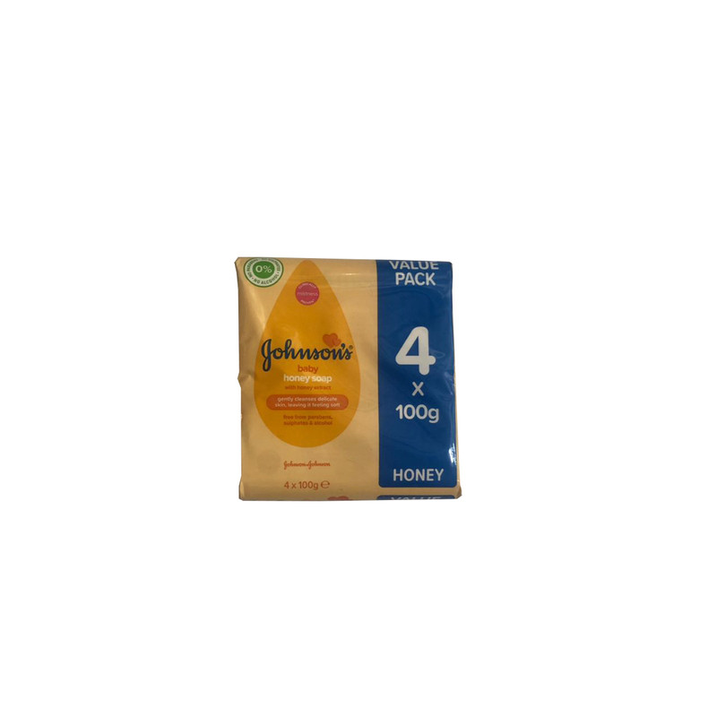 صابون کودک honey soap جانسون -100 گرم بسته 4 عددی