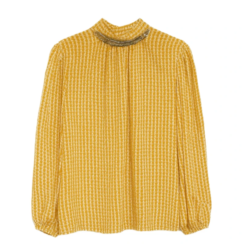 بلوز آستین بلند یقه گرد زنانه مدل خورشید