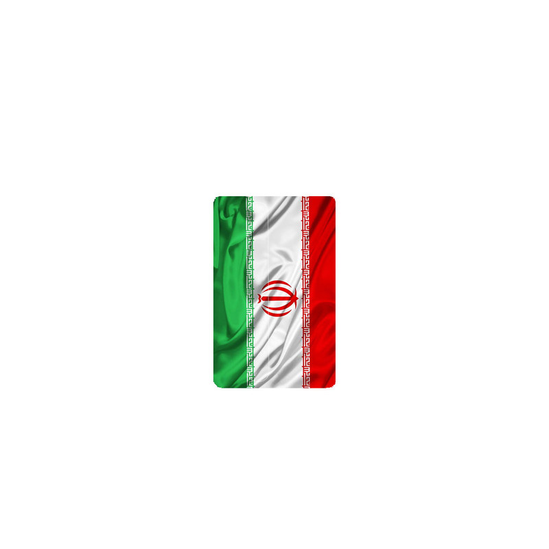 استیکر کارت مدل پرچم ایران کد B5 بسته 2 عددی