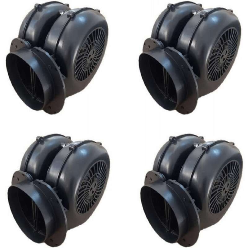 دستگاه دمنده و مکنده 190 وات مدل فنحلزونی مدل B2 بسته 4 عددی