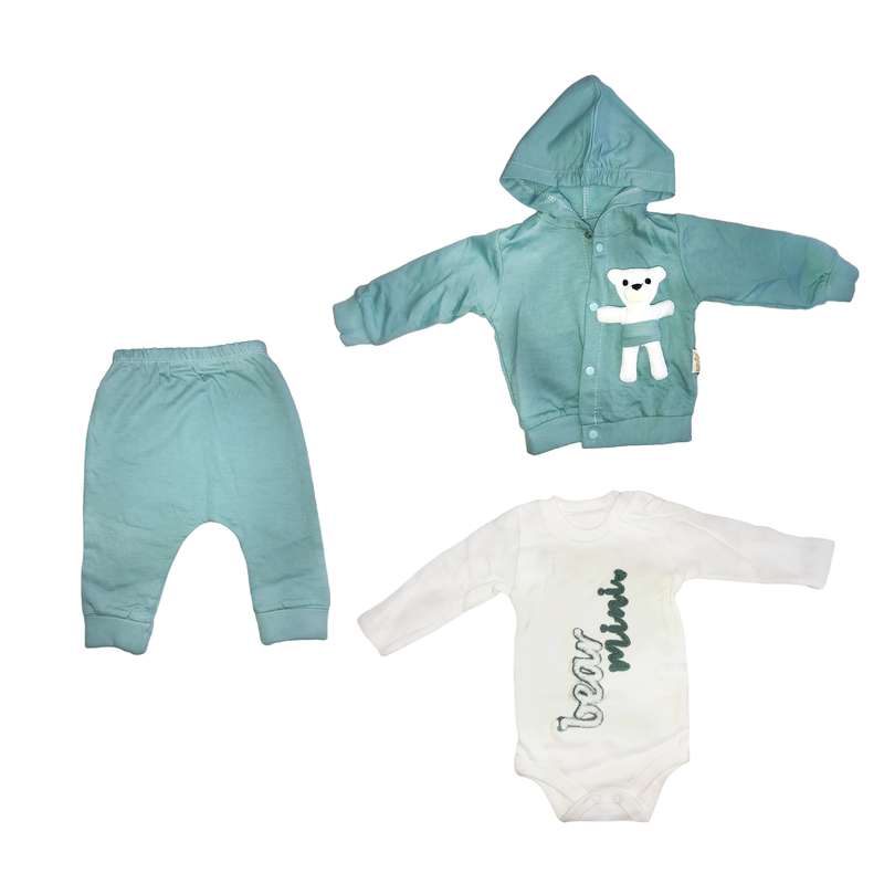 ست 3 تکه لباس نوزادی مدل 016