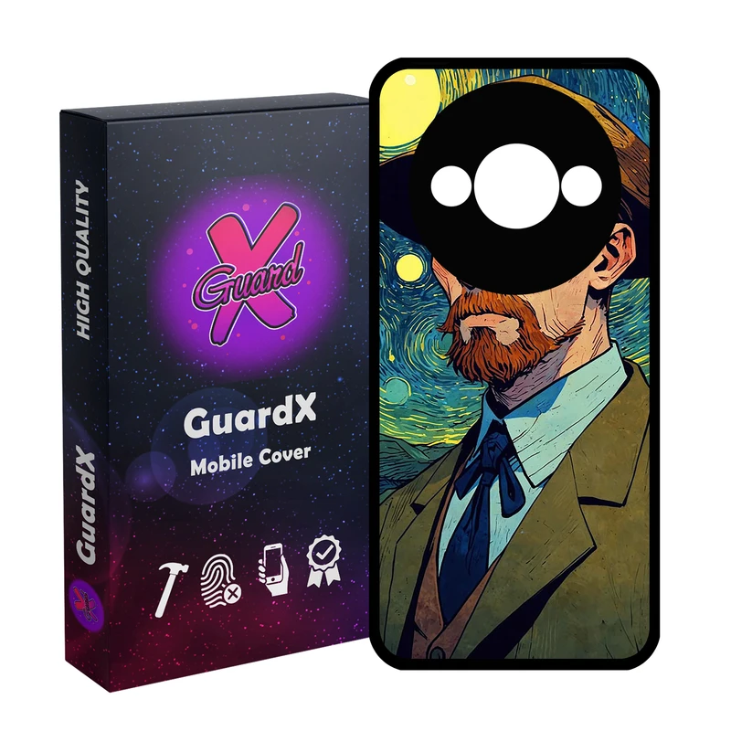 کاور گارد ایکس طرح ونگوگ مدل Glass10775 مناسب برای گوشی موبایل شیائومی Redmi A3 4G/ A3X 4G/ Poco C61