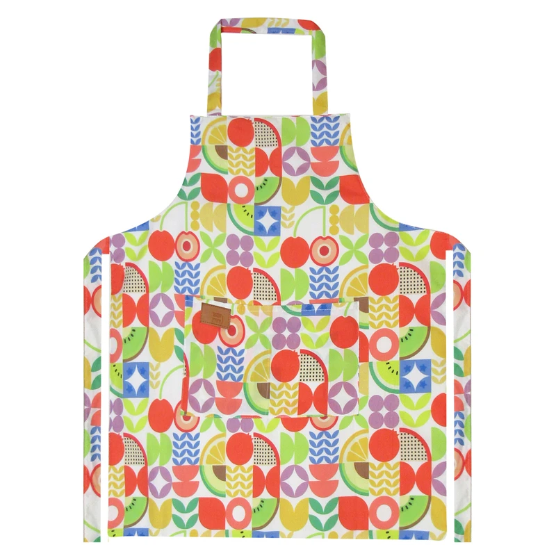 پیش بند آشپزخانه هوم اند لایف مدل تابان طرح میوه و برگ فانتزی