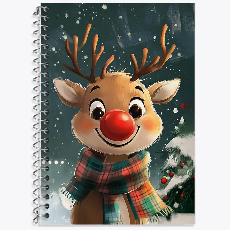 دفتر نت موسیقی 50 برگ خندالو طرح گوزن کریسمس کد F8367