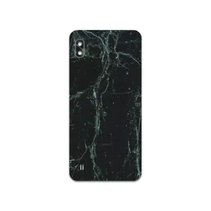 MAHOOT Graphite-Green-Marble Cover Sticker for Samsung Galaxy A10
