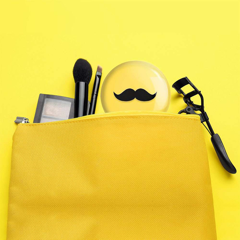 آینه جیبی خندالو مدل سبیل  کد 5951