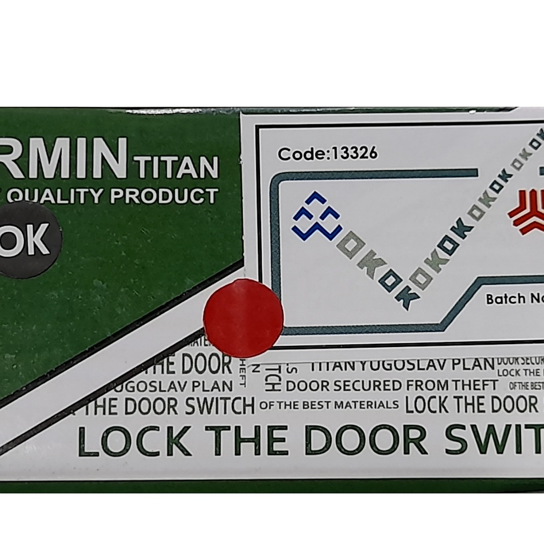 قفل و سوییچ خودرو ارمین مدلOKمناسب برای تیبا مجموعه6 عددی