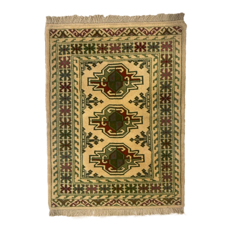 فرش دستبافت نیم متری مدل ترکمن کد Nkp/stp11