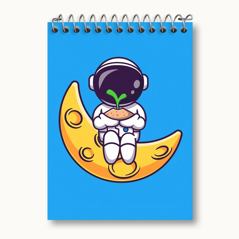 دفتر یادداشت 50 برگ خندالو مدل فضانورد کد 25089