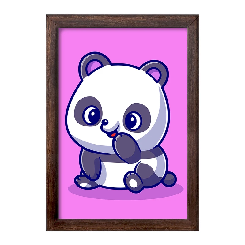تابلو خندالو طرح  حیوانات بامزه پاندا کد 25432