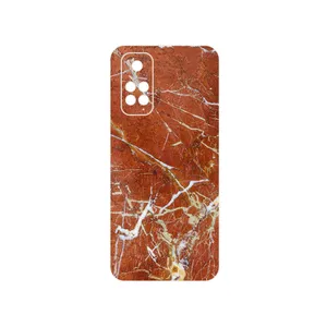 MAHOOT Red Marble Cover Sticker for Xiaomi Redmi Note 11