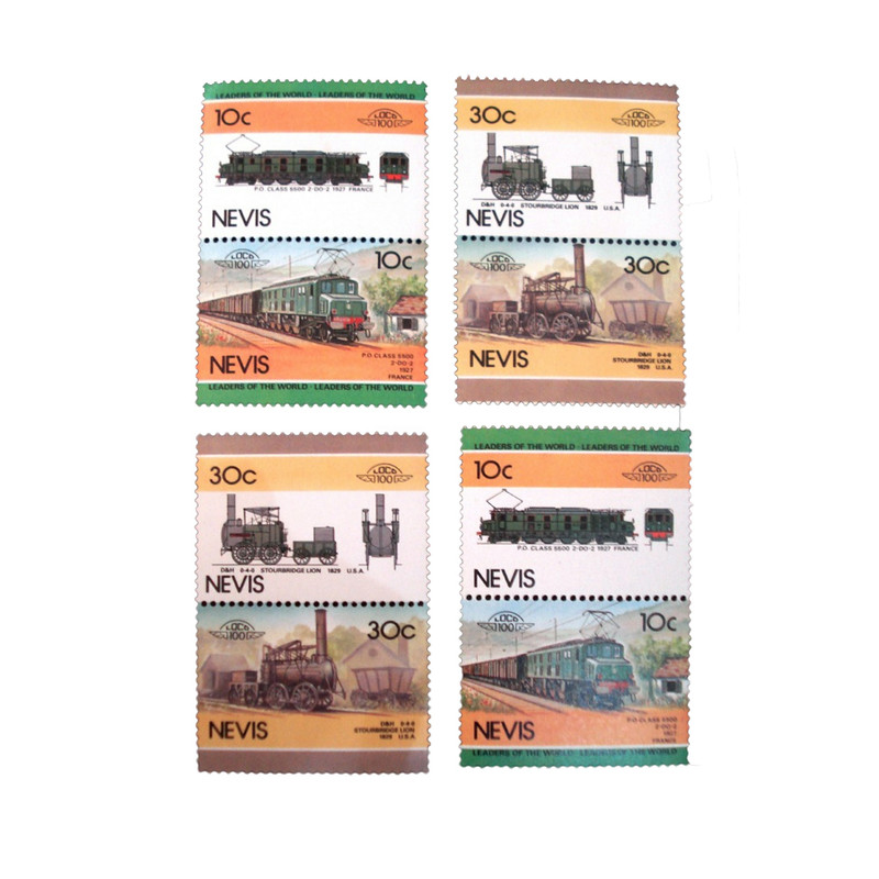 تمبر یادگاری مدل قطار باربری کد DS3078 مجموعه 8 عددی