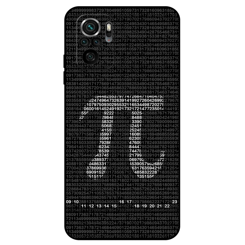 کاور مگافون طرح عدد پی مدل 7240 مناسب برای گوشی موبایل شیائومی Poco M5s