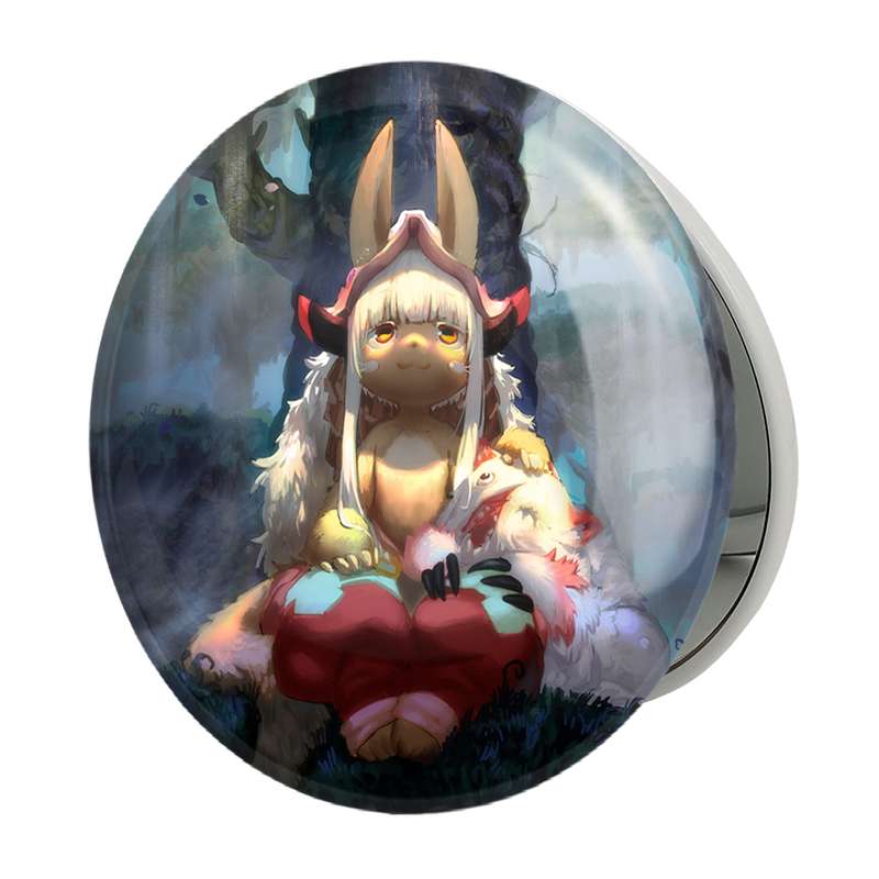 آینه جیبی خندالو طرح ناناچی انیمه ساخته شده در پرتگاه Made in Abyss مدل تاشو کد 22093 آینه جیبی خندالو طرح ناناچی انیمه ساخته شده در پرتگاه Made in Abyss مدل تاشو کد 22093