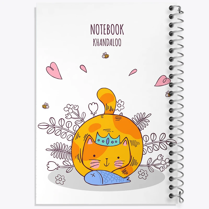 دفتر لیست خرید 50 برگ خندالو طرح گربه و ماهی کد N1026