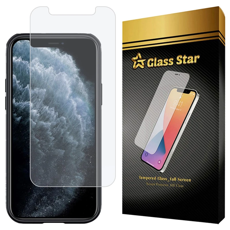 محافظ صفحه نمایش گلس استار مدل SMPLG مناسب برای گوشی موبایل اپل iPhone 11 Pro / iPhone XS / iPhone X