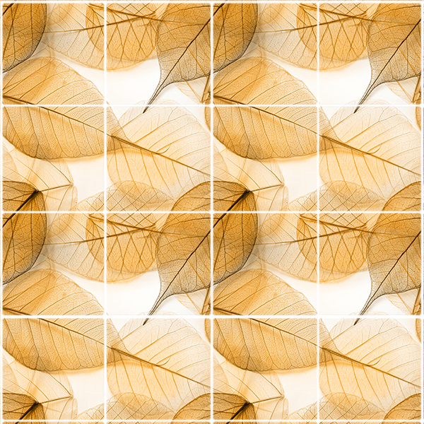 تایل سقفی آسمان مجازی طرح برگهای پائیزی کد ST 4037-16 سایز 60x60 سانتی متر مجموعه 16عددی