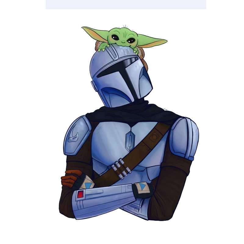 استیکر لپ تاپ و موبایل مدل سریال طرح بچه یودا جنگ ستارگان baby yoda Star wars کد 4933