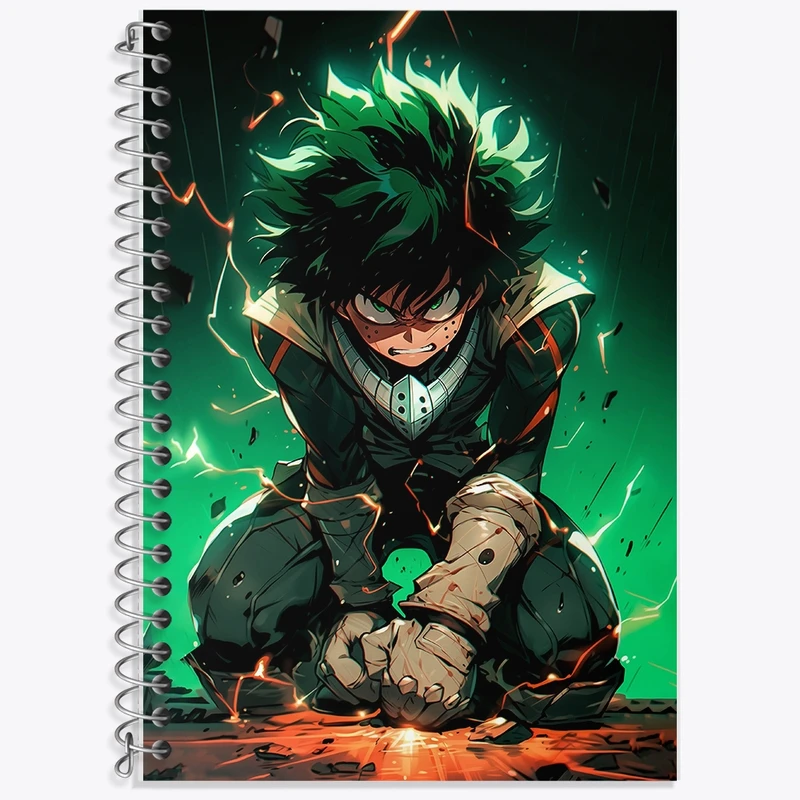 دفتر زبان 50 برگ خندالو مدل دو خط طرح انیمه آکادمی قهرمان من کد F2837