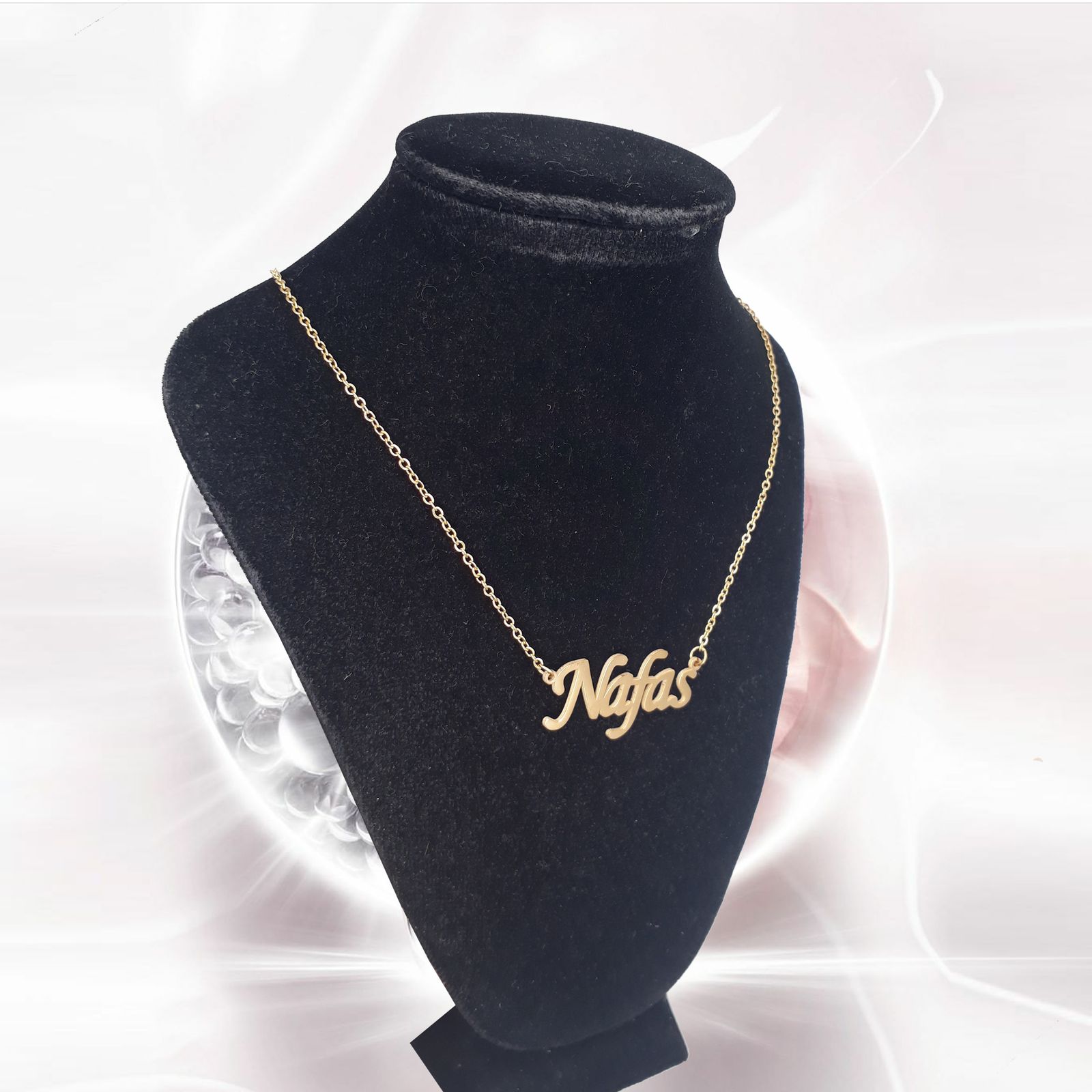 گردنبند زنانه آی جواهر مدل نفس کد M22 -  - 4