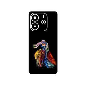 MAHOOT Rainbow Hair Digital Art Cover Sticker for Xiaomi Redmi Note 14 4G