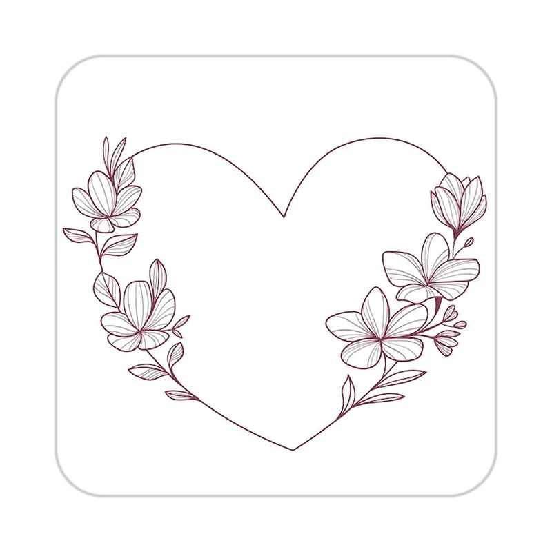 زیر لیوانی کاکتی طرح عاشقانه مدل mp37839