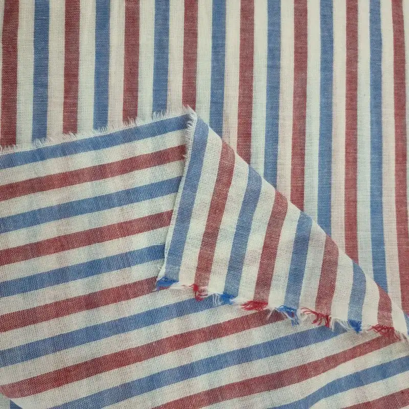 پارچه مانتو مدل لنین طرح راه راهی کد 455