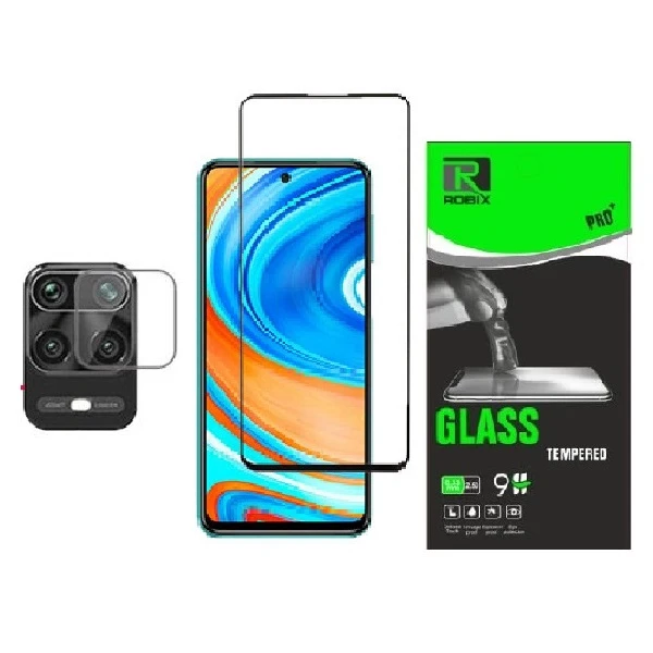 محافظ صفحه نمایش روبیکس مدلFL-Note9Sمناسب برای گوشی موبایل شیائومی NOTE 9S به همراه محافظ لنز دوربین