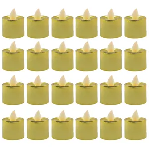 شمع ال ای دی مدل Gold مجموعه 24 عددی
