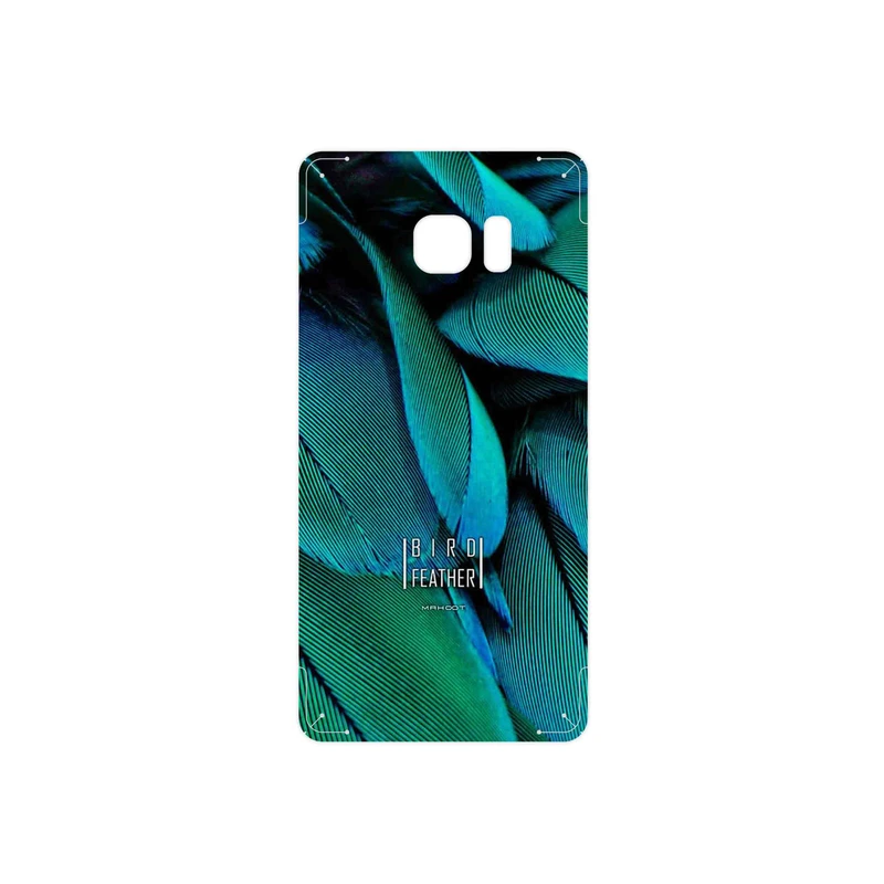 برچسب پوششی ماهوت مدل Green Feather مناسب برای گوشی موبایل سامسونگ Galaxy Note 7