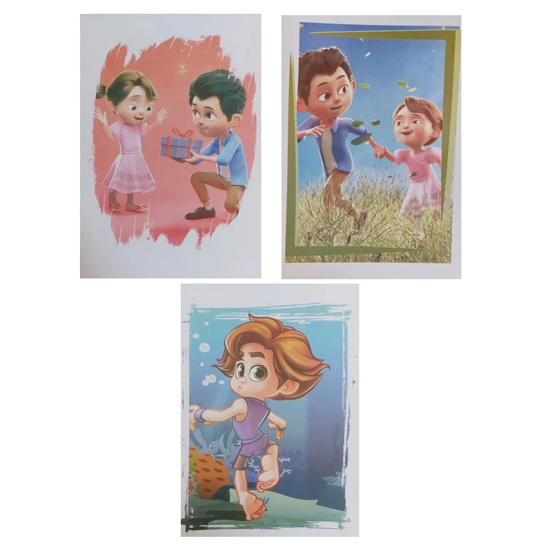 دفتر مشق 40 برگ مدل پسرانه و دخترانه بسته 3 عددی