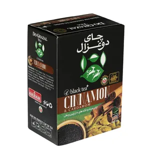 چای سیاه و تکه های دارچین و هل دوغزال - 100 گرم