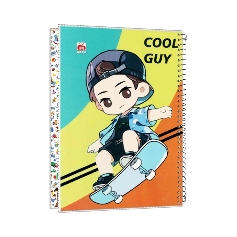 دفتر مشق 50 برگ آلما طرح SKATE مدل طلقی کد 7599