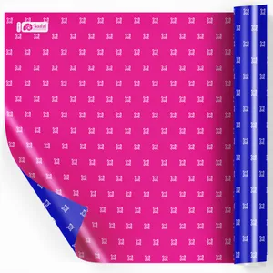 کاغذ کادو صدفی طرح ماتریکس دورو بسته 2 عددی 