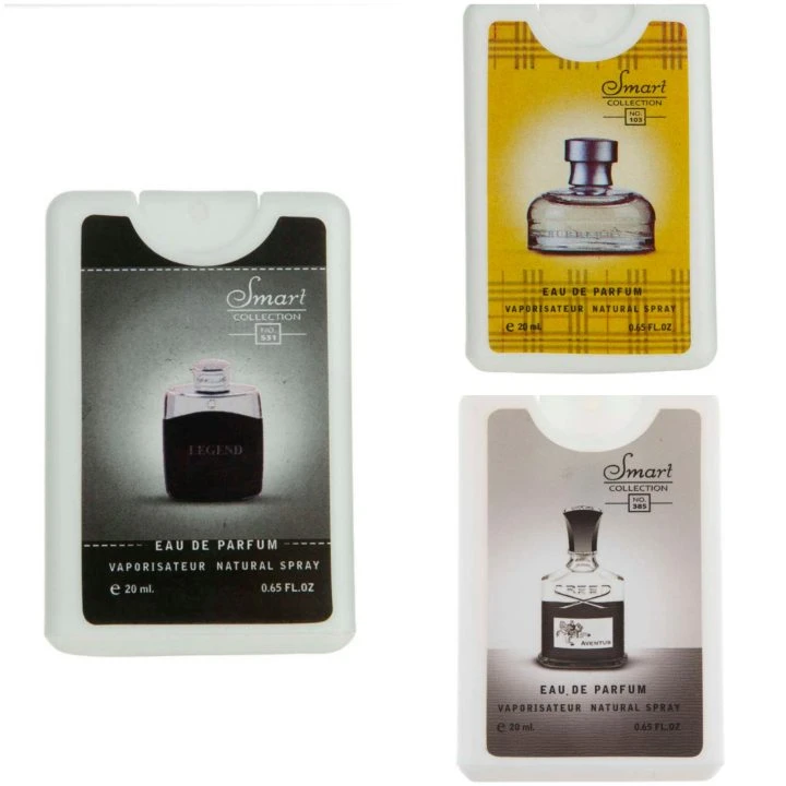 عطر جیبی مردانه اسمارت کالکشن مدل لجند ویکند اونتوس کد 74 حجم 20 میلی لیتر بسته 3 عددی