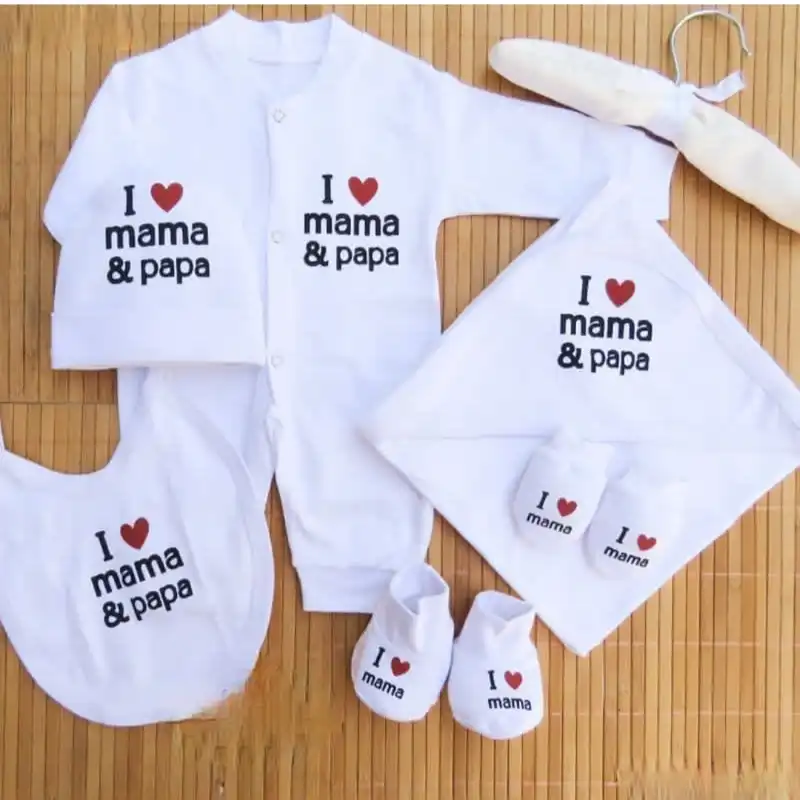 ست 7 تکه لباس نوزادی مدل ایستار کد 01