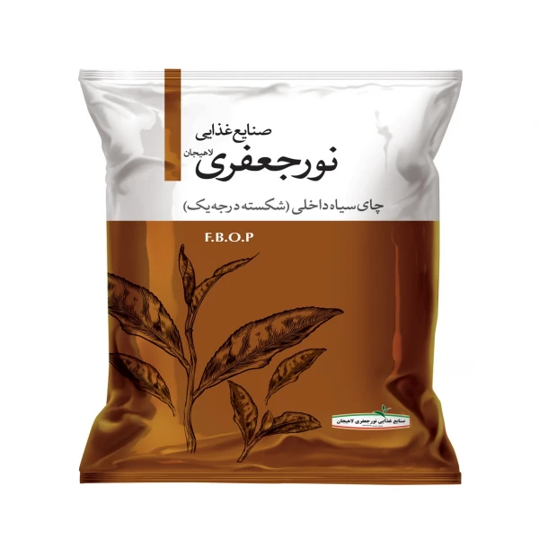 چای شکسته درجه 1 شرکت صنايع غذايي نور جعفري لاهيجان - 5200 گرم